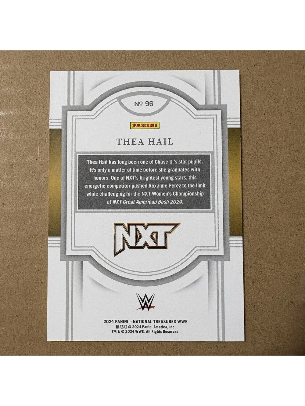 2024 Panini National Treasures - Thea Hail #96 - #/99